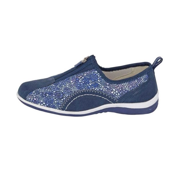Boulevard Womens/Ladies Leisure Suede Zip Casual Shoes