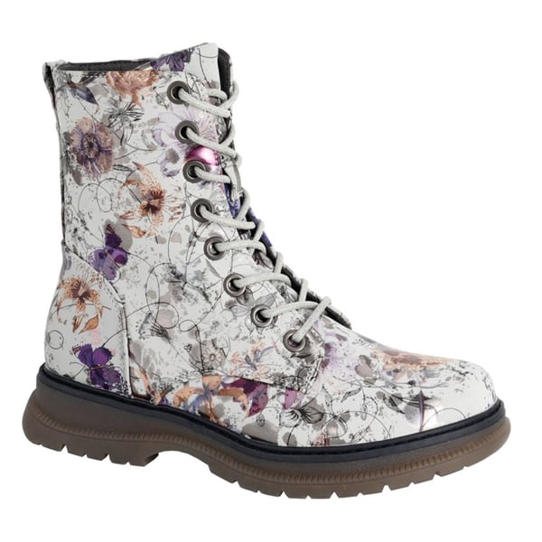 Cipriata Womens/Ladies Annetta Floral Patent PU Ankle Boots
