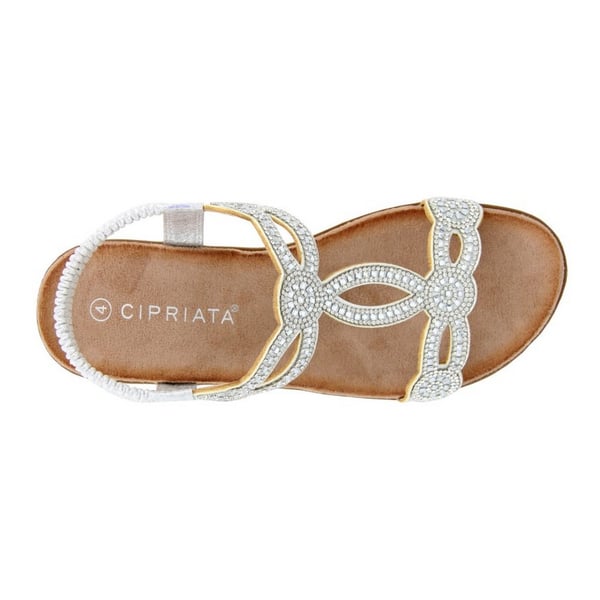 Cipriata Womens/Ladies Giada Shimmer Sandals