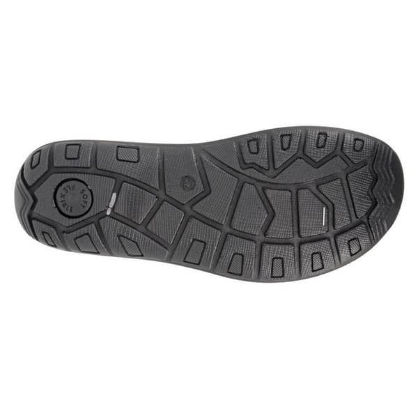Roamers Mens Nubuck Crossover Strap Mules
