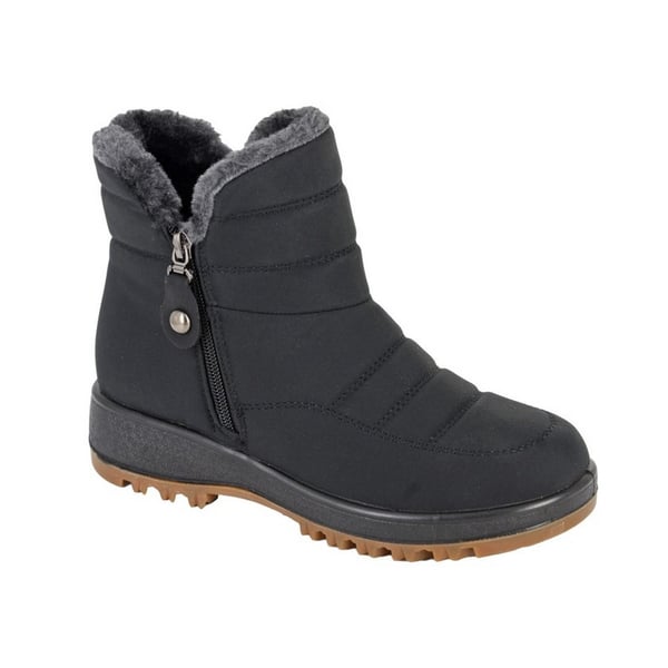 Boulevard Womens/Ladies Nylon Side Zip Ankle Boots Boulevard Womens/Ladies Nylon Side Zip Ankle Boots