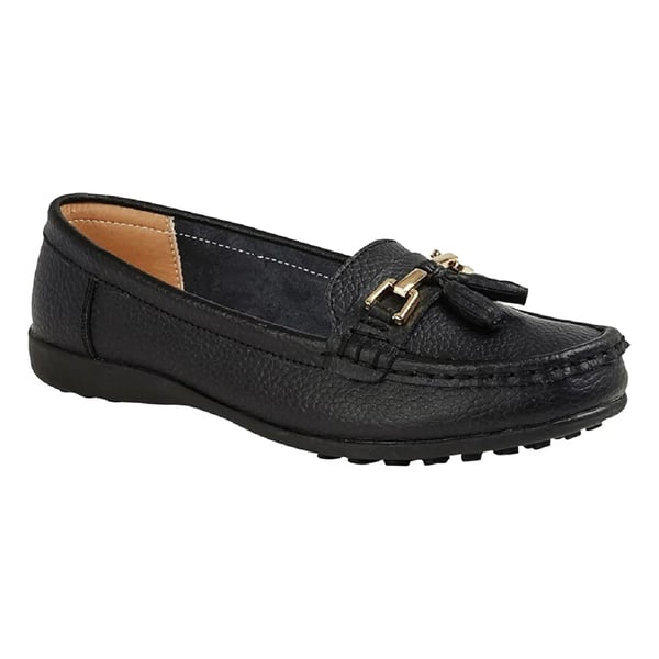 Boulevard Womens/Ladies Action Leather Saddle Loafers
