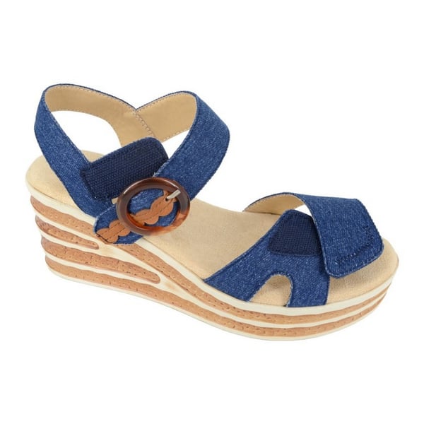 Cipriata Womens/Ladies Danta Leopard Print Sandals