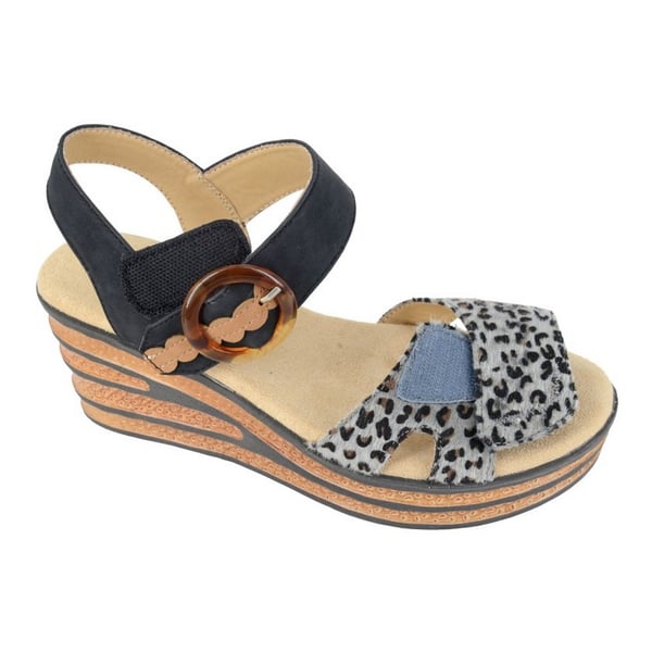 Cipriata Womens/Ladies Danta Leopard Print Sandals