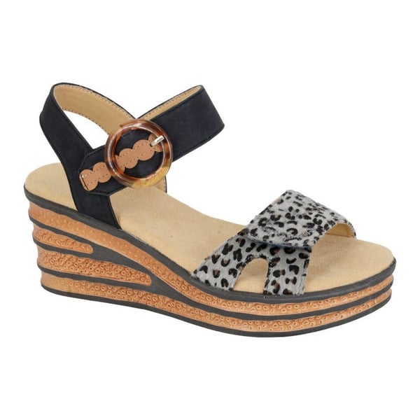 Cipriata Womens/Ladies Danta Leopard Print Sandals