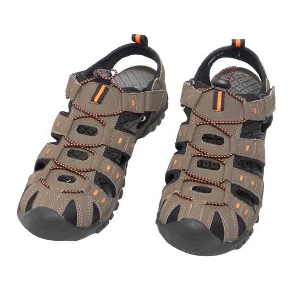 PDQ Youths Boys Toggle & Touch Fastening Synthetic Nubuck Trail Sandals
