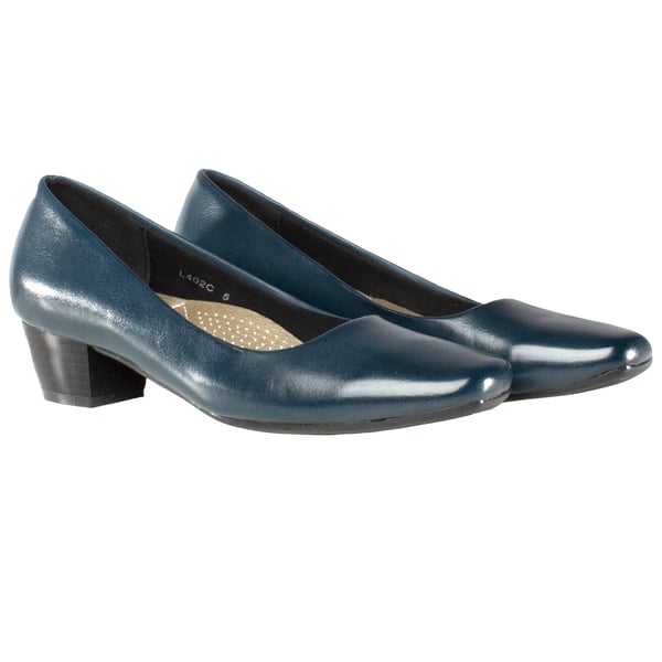 Boulevard Womens/Ladies Low Heel Plain Court Shoes