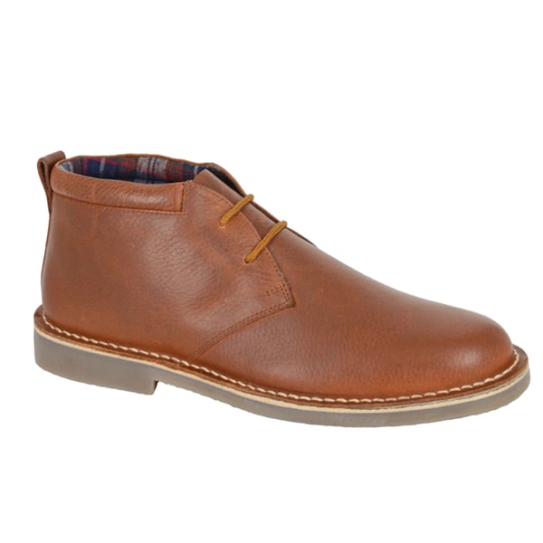 Roamers Mens Leather Desert Boots