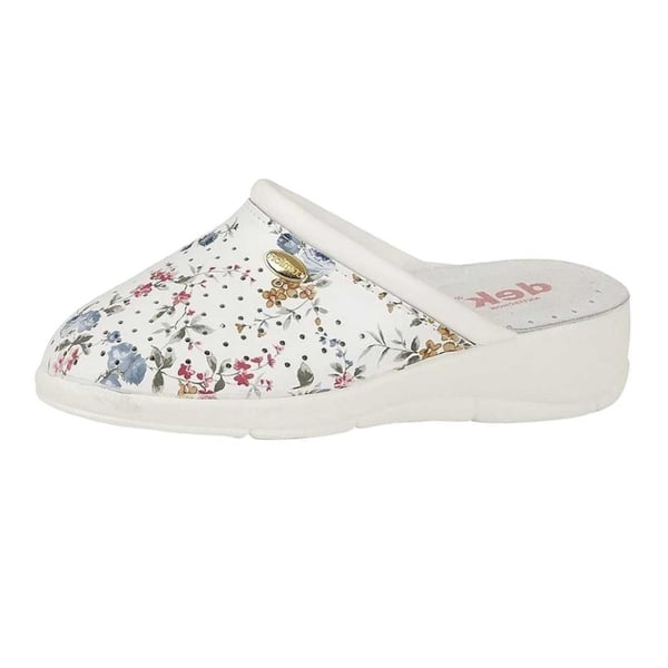Dek Womens/Ladies Floral Leather Clogs