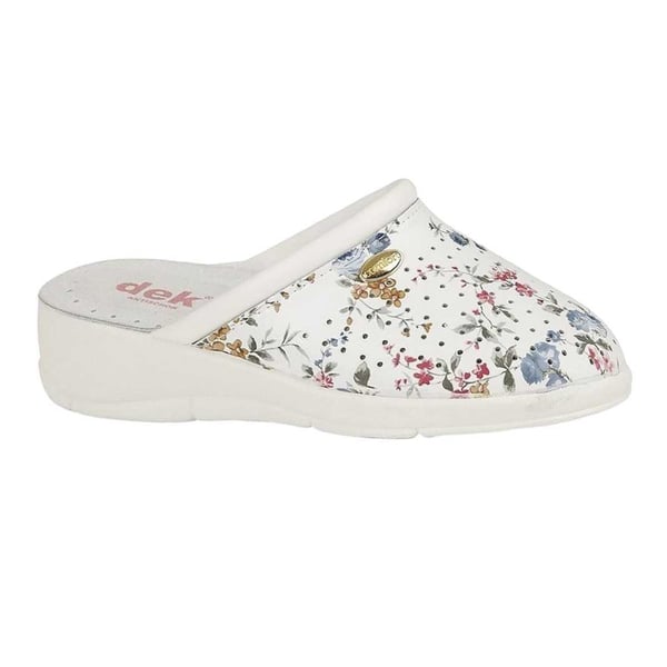 Dek Womens/Ladies Floral Leather Clogs