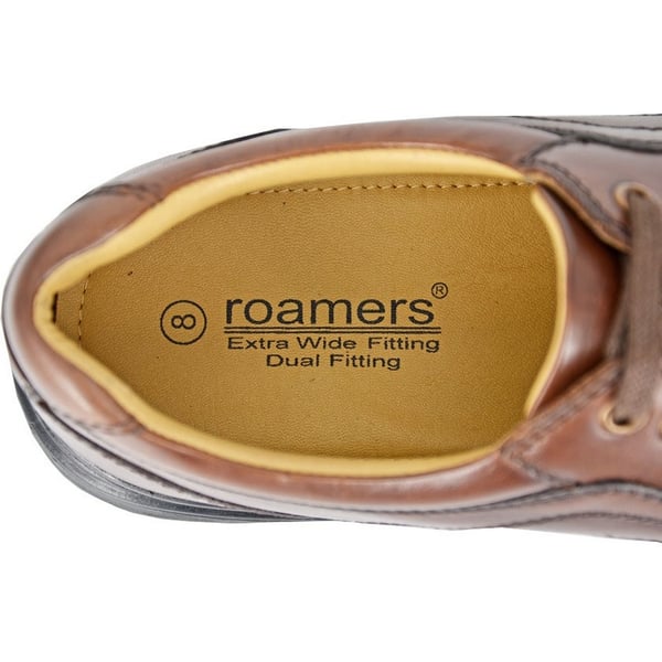 Roamers Mens Leather Extra Wide Formal Shoes