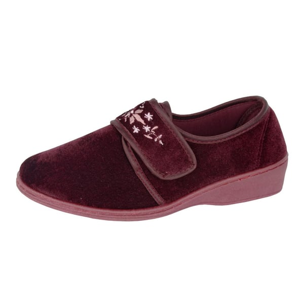 Sleepers Womens/Ladies Elsie Synthetic Wide Slippers