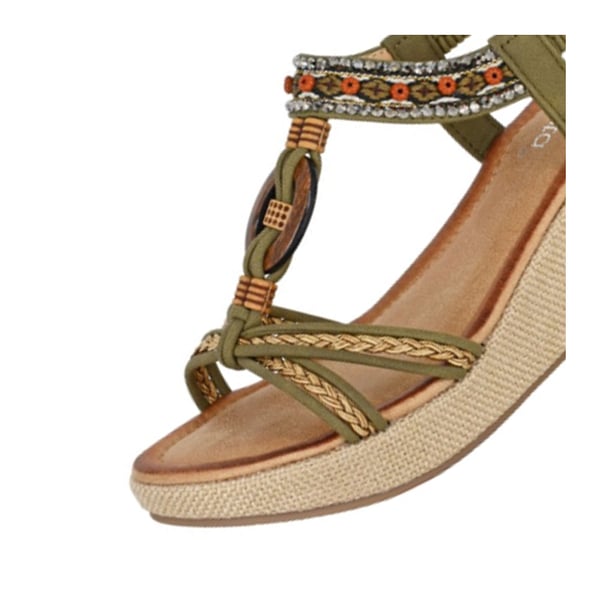Cipriata Womens/Ladies Jewelled Platform Heel Sandals