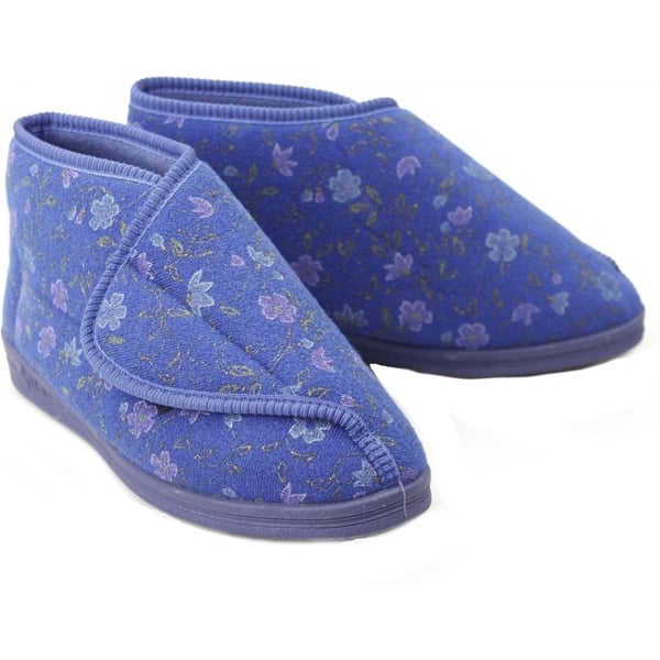 Comfylux Womens/Ladies Andrea Floral Bootee Slippers