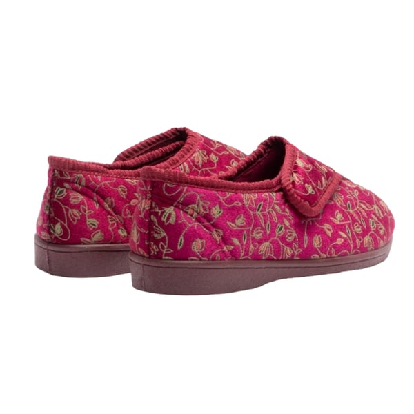 Zedzzz Womens/Ladies Janice Touch Fastening Floral Slippers