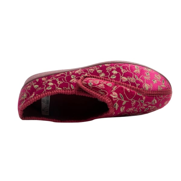 Zedzzz Womens/Ladies Janice Touch Fastening Floral Slippers