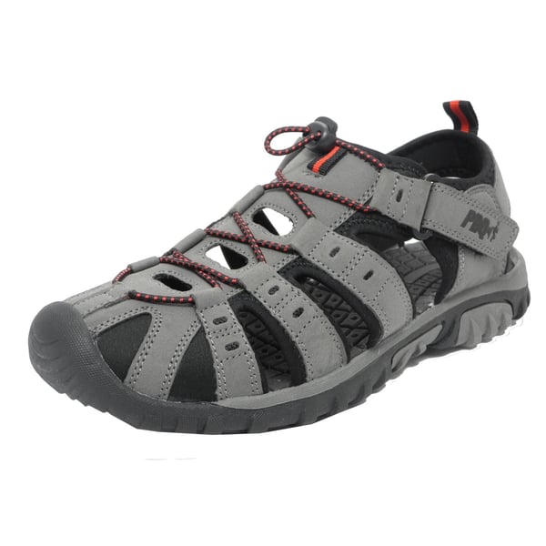 PDQ Sandaler til mænd med kryds og tværs og berøringsfastgørelse i syntetisk nubuck PDQ Sandaler til mænd med kryds og tværs og berøringsfastgørelse i syntetisk nubuck