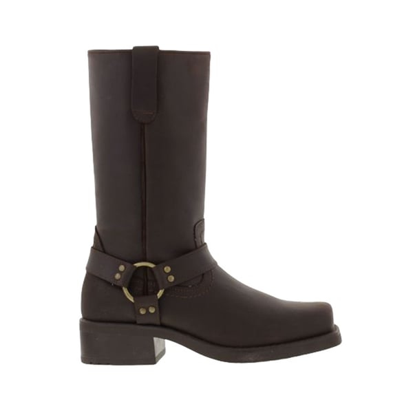 Woodland Mens High Harley Western Harness Leather Boots