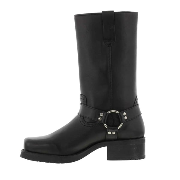 Woodland Mens High Harley Western Harness Leather Boots