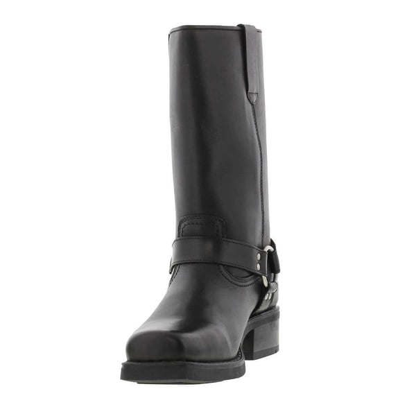 Woodland Mens High Harley Western Harness Leather Boots