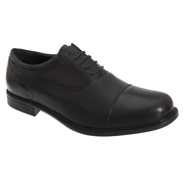 Roamers Mens Fuller Fitting Capped Leather Oxford Shoes