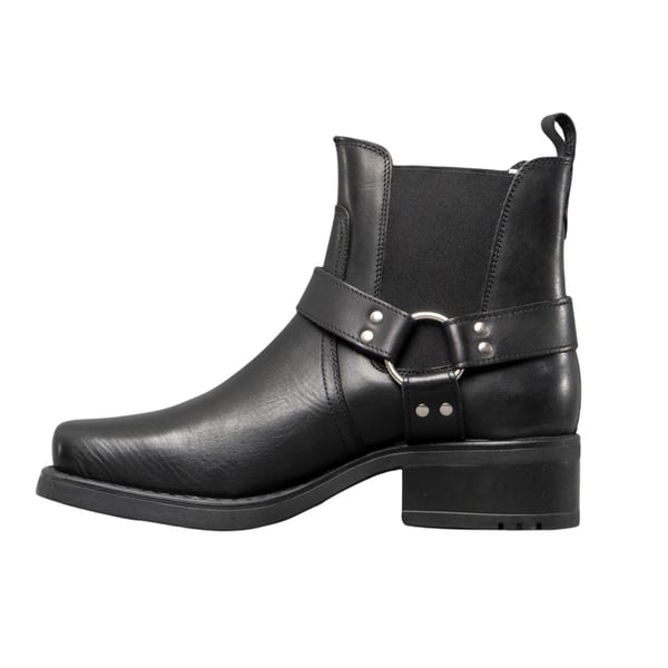 Woodland Mens Low Harley Gusset Harness Leather Boots