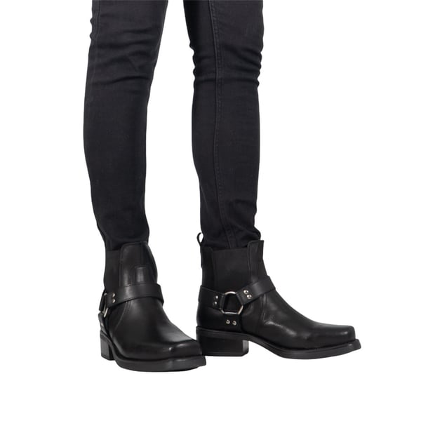 Woodland Mens Low Harley Gusset Harness Leather Boots