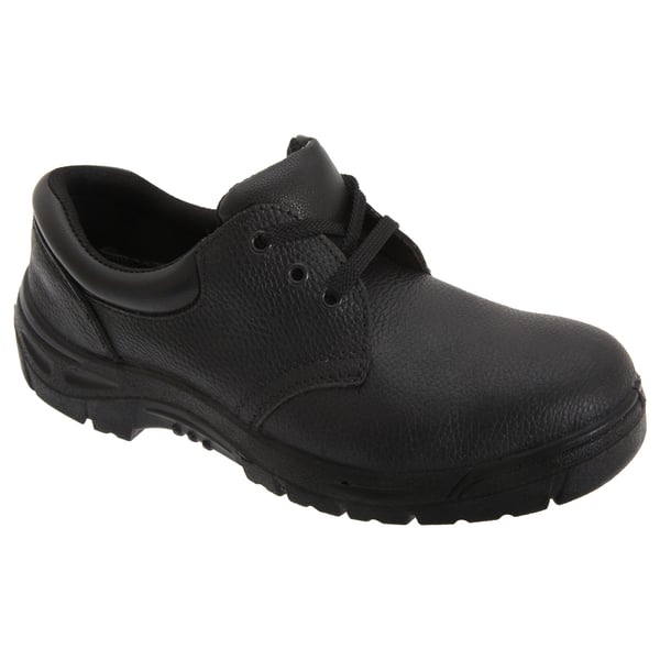 Grafters Mens 3 Eye Grain Leather Safety Toe Cap Shoes