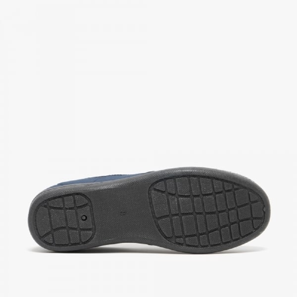 Zedzzz Mens Charles Herringbone Felt Gusset Slippers