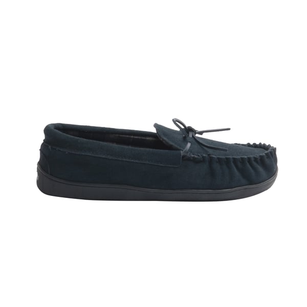 Sleepers Mens Adie Real Suede Moccasin Slippers