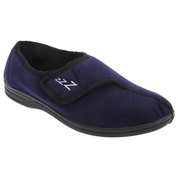 Zedzzz Herre Connor Touch Fastening Velour Tøfler