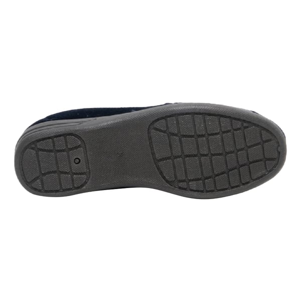Zedzzz Mens Aaron Twin Gusset Velour Slippers