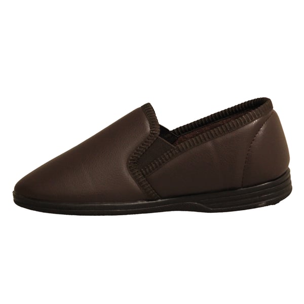 Zedzzz Mens Ivor Grain Upper Twin Gusset Slippers