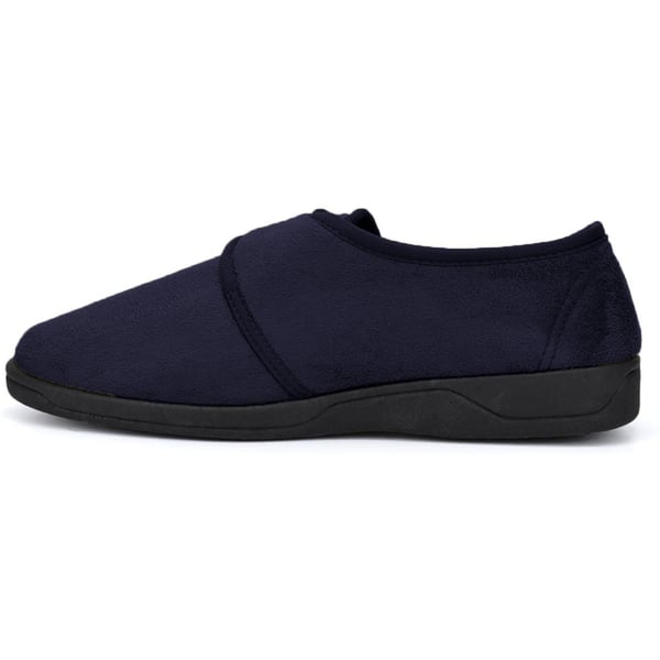 Sleepers Mens Tom Imitation Suede Touch Fastening Slippers