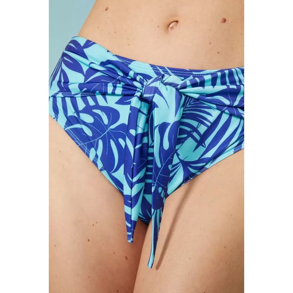 Mantaray Womens/Ladies Palm Leaf High Waist Bikini Bottoms