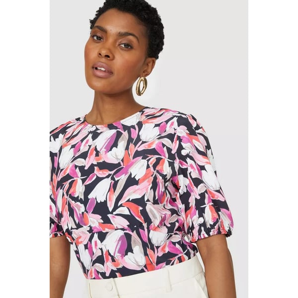 Principles Bluse med trykt blouson-ærme til kvinder/damer
