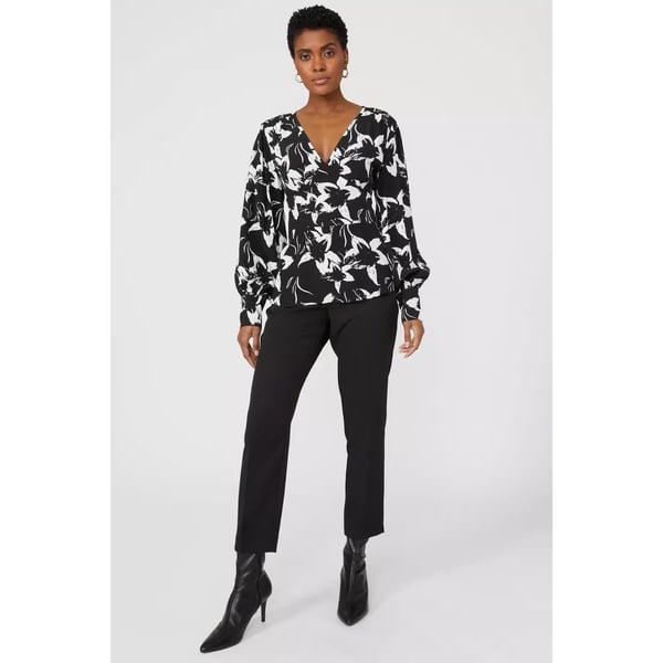 Principles Kvinder/damer med overdel med blomstret V-hals top
