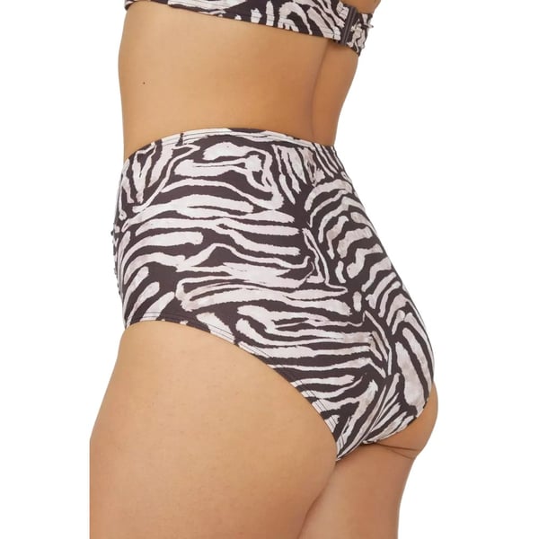 Gorgeous Womens/Ladies Zebra Print High Waist Bikini Bottoms