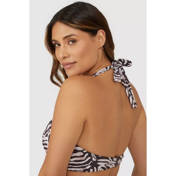 Gorgeous Bikinitop med dyreprint uden vattering til kvinder/damer