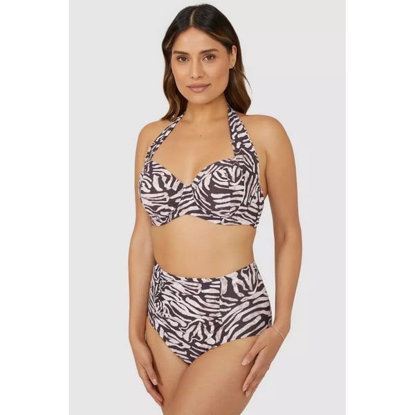 Gorgeous Bikinitop med dyreprint uden vattering til kvinder/damer