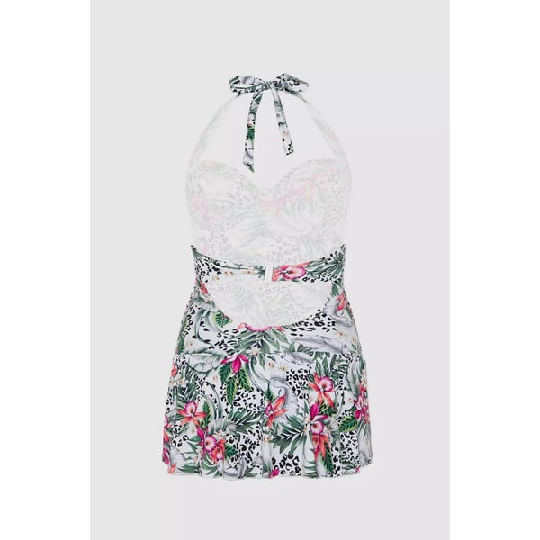 Gorgeous Womens/Ladies Jungle Skirted One Piece Swimsuit