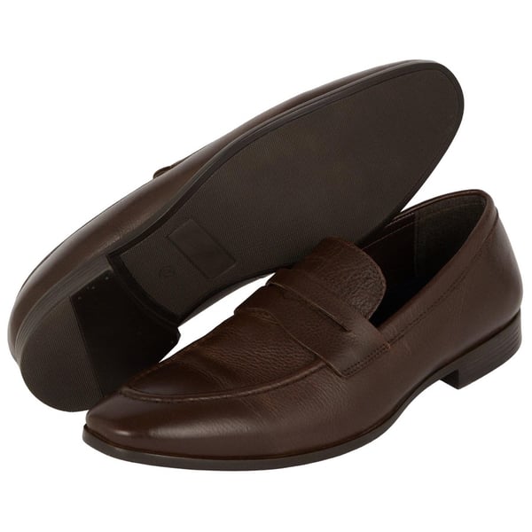 Debenhams Miesten Tumbled Nahkaiset Loaferit