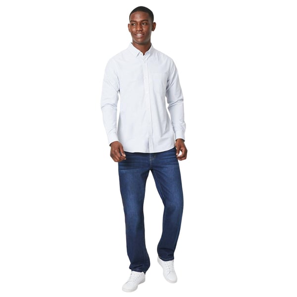 Maine Mens Tattersall Check Long-Sleeved Shirt