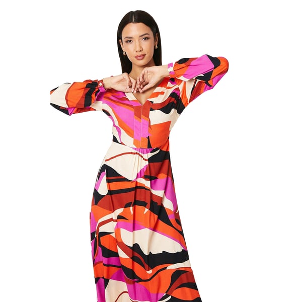 Principles Womens/Ladies Abstract Volume Maxi Dress