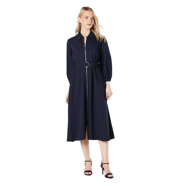 Principles Womens/Ladies Chunky Zip Front Midi Dress