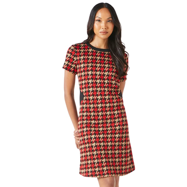 Principles Womens/Ladies Dogtooth Jacquard Shift Dress Principles Womens/Ladies Dogtooth Jacquard Shift Dress