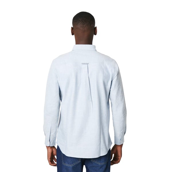 Maine Mens Fine Stripe Oxford Long-Sleeved Shirt
