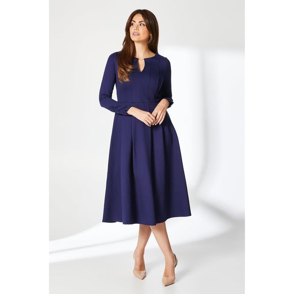 Principles Womens/Ladies Ponte Pleat Waist Midi Dress