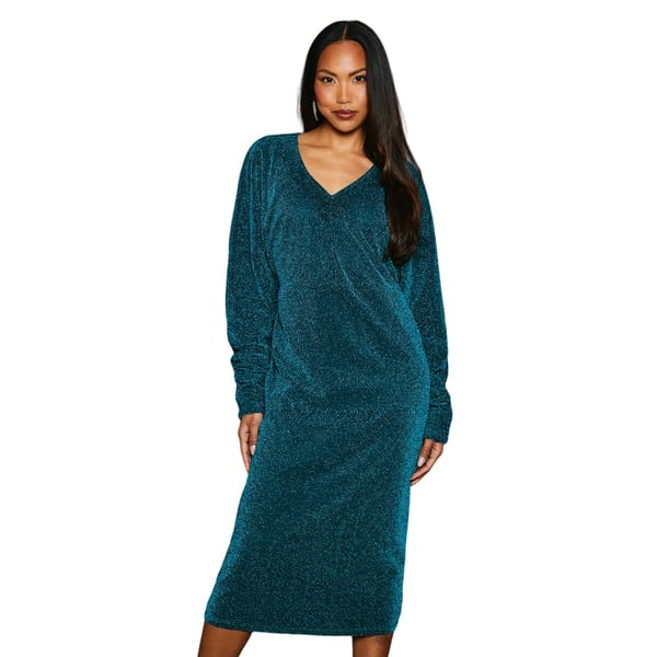 Principles Womens/Ladies Metallic Jersey Batwing Midi Dress Principles Womens/Ladies Metallic Jersey Batwing Midi Dress