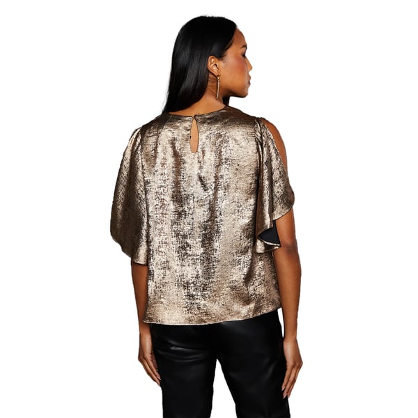 Principles Womens/Ladies Metallic Slit Sleeve Top